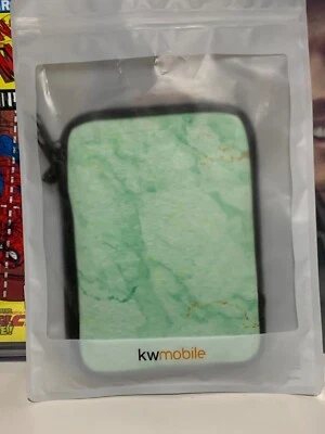 Kwmobile  Sleeve Neoprene w/ Zipper eReader Marble Apple Green New - Image 1 of 4