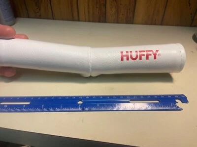 VINTAGE WHITE RAD PAD HUFFY Mongoose MX SNAP ON BMX Vee Handlebar vinyl Rare - Image 1 of 4