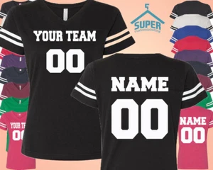 Customized Team Number JERSEYS LADY Personalize Name Number Text Custom Shirt FR - Picture 1 of 2