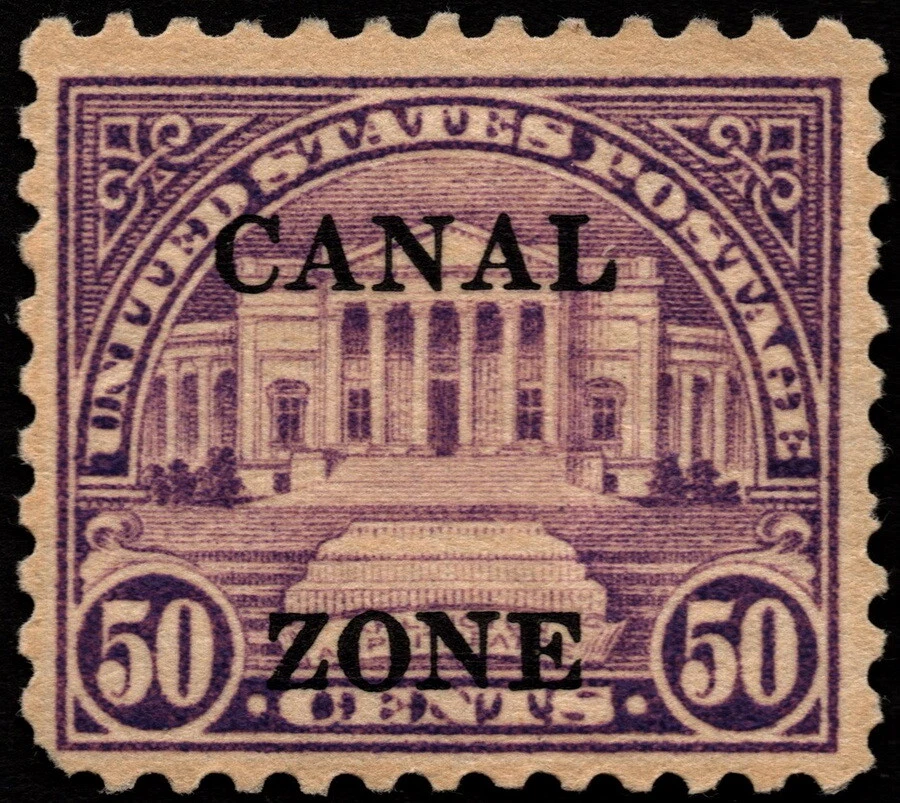 Canal Zone - 1928 - 50 Cents Lilac Arlington Amphitheater Issue # 94 Mint F-VF - Image 1 of 1