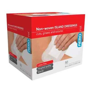 Non-Woven Island Dressing 9 x 10cm 50/Pcs + FREE CPR - First Aid Supplies - Picture 1 of 4