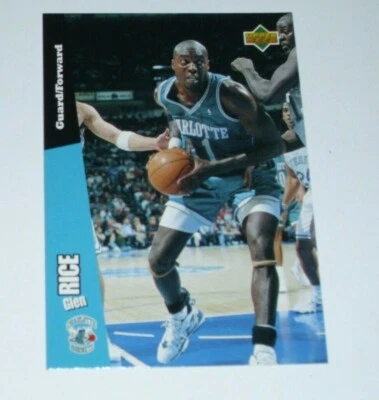 Upper Deck Folz Minis Card Basketball 1997 Glen Rice Hornets NBA #37 Rare Card - Image 1 of 2
