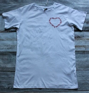 ASOS Heart Shape- Girls Will Be Girl Tee White Cotton Short Sleeve UK Size- 10" - Bild 1 von 2
