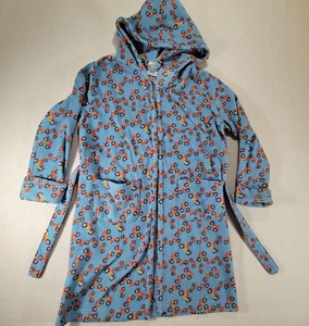 Leveret Boys Blue Hooded Robe With Motorcycles 8 Years - Picture 1 of 9