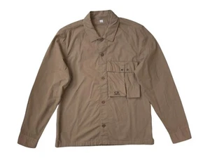 C.P Company Garbadine Algodón Bolsillo Camisa Sobrecamisa Cazadora Marrón XL - Imagen 1 de 4