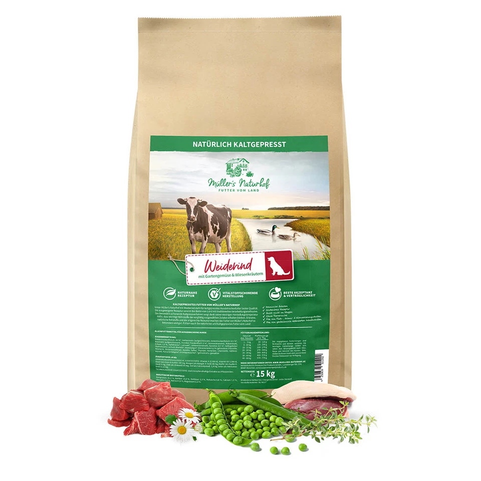 Müller’s Naturhof - Weiderind - 15 kg - Hundefutter - Bild 1 von 4
