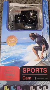 Full HD 1080P Sports Waterproof Camera 12MP 120 Degree - Picture 1 of 3
