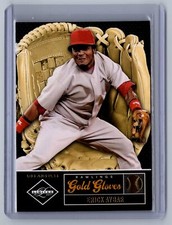 2011 Panini Limited #3 Erick Aybar #40/299 Rawlings Gold Gloves