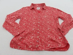 MISTRAL RED TiNY TEAPOT KETTLE ROLL UP SLEEVE COTTON JERSEY SHIRT TOP UK 12 HOLE - Picture 1 of 15