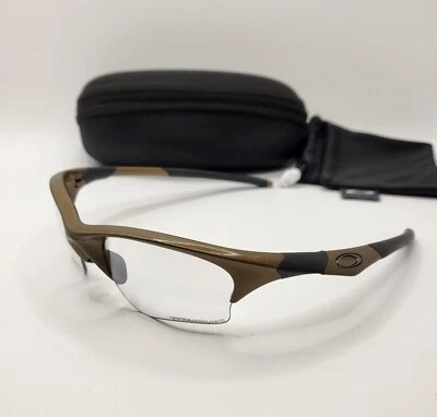 New OAKLEY Custom HALF JACKET XLJ 1.0 Bronze Titanium Clear Irid Sunglasses flak - Image 1 of 4
