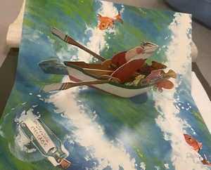 VINTAGE HENRI LAFAYETTE SALESMAN SAMPLE SANTA THE SEAMAN POP-UP CHRISTMAS CARD - Picture 1 of 4