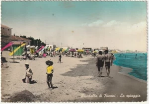 RIVABELLA DI RIMINI - LA SPIAGGIA - VIAGG. 1960 -8334- - Picture 1 of 1