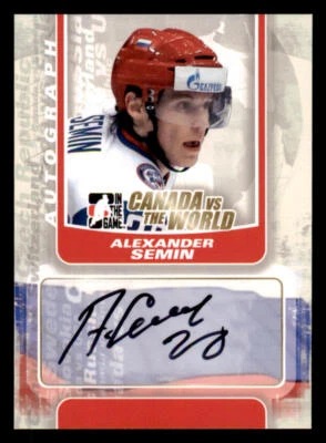 2011-12 ITG Canada vs The World AUTO #AAS Alexander Semin - Image 1 of 2