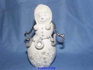 Perfectamente Presentado Navidad Snowman Joy - Decoración Adorno Figura 77014 - Imagen 1 de 1