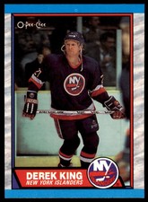 1989-90 O-Pee-Chee Derek King Rookie . New York Islanders #6