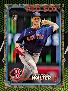 Brandon Walter (RC) 2024 Topps Series 1 Memorial Day Camo Parallel 08/25 Red Sox - Picture 1 of 2