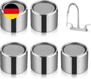 5 Stück Strahlregler M22, Wasserhahnfilter, Sieb für Wasserhahn mit Innengewinde - Bild 1 von 6