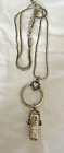 Brighton reversible crystal heart rope style id badge holder lanyard preowned