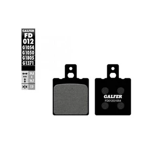 PLAQUETTE FREIN 02 GALFER G1054 ADAPT. AV/AR CAGIVA/DUCATI/SACH/KTM (PR) - Photo 1/3