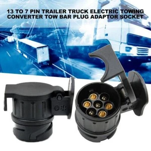 13 Pin Bis 7 Pin Stecker Adapter Autoanhänger Y4F6. Towbar P4F9 X8N8 J3A8 M9L7 - Picture 1 of 12