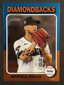 Merrill Kelly 2024 Topps Heritage Chrome High Number /699 Diamondbacks #87 - Picture 1 of 2