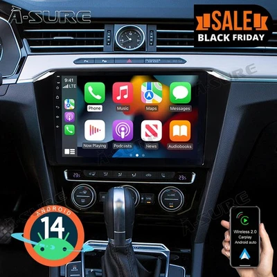 10.1" Android 14 Autoradio 2+32G Carplay RDS GPS Navi für VW Passat B8 2015-2021 - Bild 1 von 4