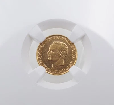 1917 McKinley American Gold $1 Dollar Coin NGC MS62 Uncirculated CN939 - Image 1 of 4