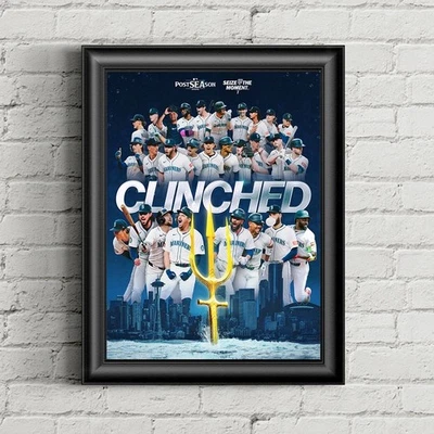 Seattle Mariners Are AL West Division Champions 2025 MLB Poster