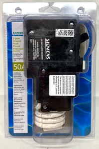 Interruptor interruptor de circuito de falla a tierra Siemens QF250AP 50 amperios 2 polos 240 voltios - Imagen 1 de 2