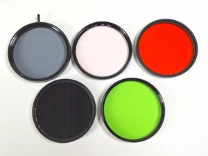5x Filter 67mm B+W Kr 1,5 / grau103, Vivitar hellgrün11, Hoya 058rot, PL Linear - Bild 1 von 6