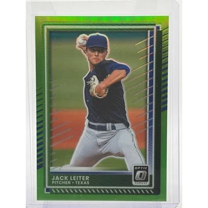2025 Panini Donruss Optic Jack Leiter Lime Green Prizm 18/149 SP Texas Rangers - Picture 1 of 2