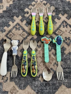 Kids Character Flatware Lot – 9 Pieces – Disney Toy Story, Finding Nemo - Image 1 of 3