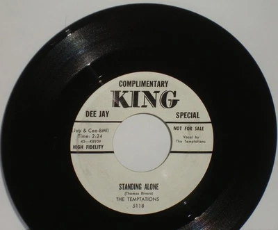 The Temptations Standing Alone 45 Promo Doo Wop SOUL Roach's Rock VOCAL GROUP - Image 1 of 3