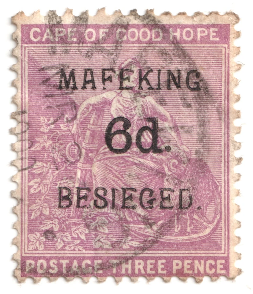 Cabo de Buena Esperanza 1900 - 6d Mafeking Siege Sello "MAFEKING ASEDIADO" SG4 - Usado Foto 1 de 1