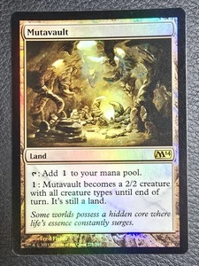 MTG English Mutavault NM Foil Magic 2014 Core Set M14 Card - Picture 1 of 2
