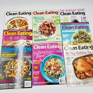 Clean Eating Magazine Lot Cooking Healthy Life Food Recipes 8 Back Issues 2014 - Picture 1 of 16