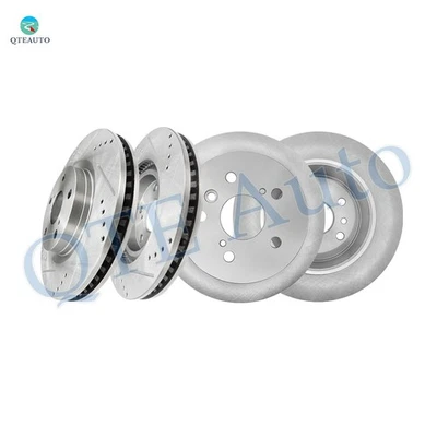 Rotores de freno delanteros perforados 296 mm-R 281 mm rotores de freno para Toyota Camry 2007-2011 Foto 1 de 4