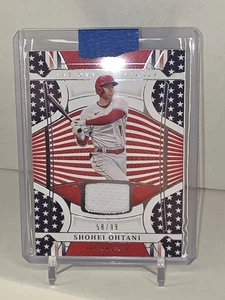 National Treasures 2022 rojo blanco y azul materiales - Shohei Ohtani - SSP 58/99 - Imagen 1 de 2