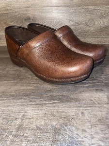 Dansko XP Brown Leather Professional Clogs Mules Slip On Shoes Women’s Size 39 - Picture 1 of 13