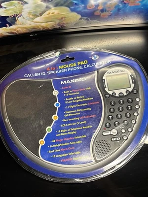Maximo Concepts Mouse Pad Caller ID Speaker Phone MAX64721 NEW - Image 1 of 3