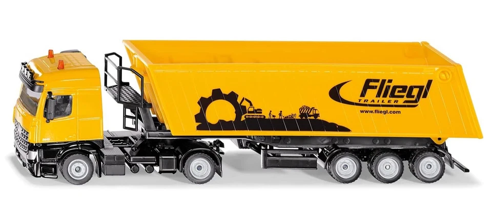 SIKU - Camion 6x4 MERCEDES Actros et benne basculantes 3 ssieux aux couleurs ... - Photo 1/2