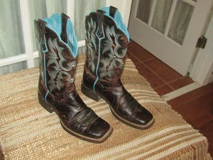 Ariat Tombstone Westernstiefel Damen 9,5 B braun Leder 10008017 eckige Zehenpartie - Bild 1 von 12