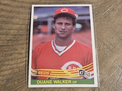 1984 Donruss #325 Duane Walker Cincinnati Reds Nmmt - Image 1 of 3