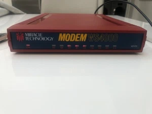 Vintage Miracle Technology WS4000 Modem and Manual. Commodore Amiga C64 - Zdjęcie 1 z 10