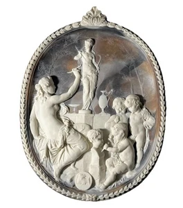 Vintage Jean-Baptiste Germain 1869 Incolay Relief griechisch römisch 17" Wandrelief - Bild 1 von 15