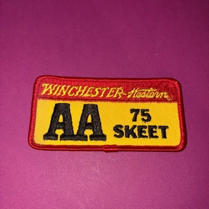 Bestickter Aufnäher Abzeichen Winchester Western AA 75 Skeet Trap Schießen Flinte - Bild 1 von 3