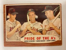 1962 Topps Baseball PRIDE OF THE A'S #127! Kansas City, Siebern, Bauer, Lumpe