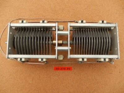 CONDENSATORE VARIABILE in aria A 2 SEZIONI - Capacità 50-270 Pf - Immagine 1 di 4