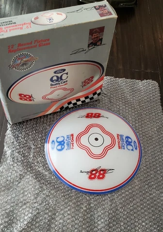 1997 Abco Racing Connection #88 Dale Jarrett Glass 12" Round Fixture Light Cover Cover