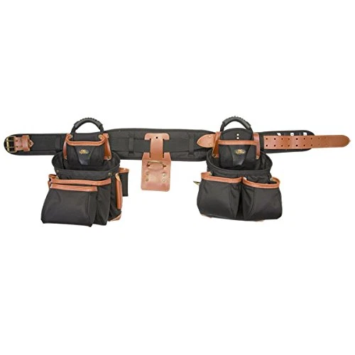 Custom Leathercraft 51452 4 Piece Top-Of-The-Line Pro Framer's Combo Tool Belt